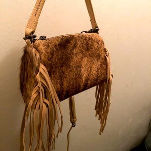 Montana West Cowhide Purse